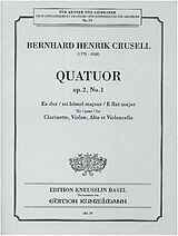 Bernhard Henrik Crusell Notenblätter Quartett Es-Dur op.2,1
