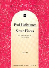 Paul Hofhaimer Notenblätter 6 Pieces