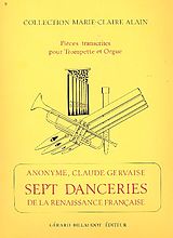 Claude Gervaise Notenblätter 7 danceries de la renaissance