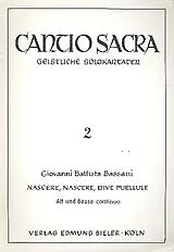 Giovanni Battista Bassani Notenblätter Nascere, nascere, dive puellule