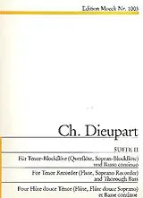 Charles Francois Dieupart Notenblätter Suite Nr.2 für Tenorblockflöte