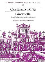 Costanzo Porta Notenblätter Girometta for 8 instruments