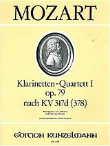 Wolfgang Amadeus Mozart Notenblätter Quartett D-Dur nach KV317d