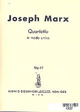 Joseph Marx Notenblätter Quartetto in modo antico für