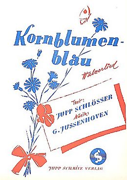 Gerhard Jussenhoven Notenblätter KornblumenblauEinzelausgabe