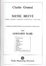 Charles Francois Gounod Notenblätter Messe brève für Männerchor