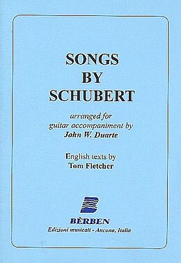 Franz Schubert Notenblätter Songs by Schubert arranged for