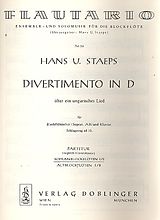 Hans Ulrich Staeps Notenblätter Divertimento über ein ungarisches