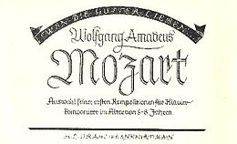 Wolfgang Amadeus Mozart Notenblätter Auswahl seiner ersten