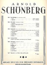 Arnold Schönberg Notenblätter Mädchenlied op.6,3 für Gesang