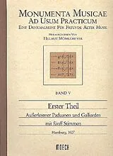  Notenblätter Erster Theil ausserlesener Paduanen