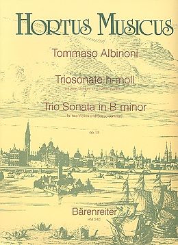 Tomaso Albinoni Notenblätter Triosonate h-Moll op.1,8