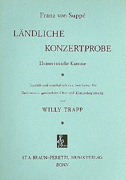 Franz von Suppé Notenblätter Die ländliche Konzertprobe