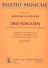 William Flackton Notenblätter SONATE F-DUR NR.3 FUER