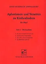 Josef Friedrich Doppelbauer Notenblätter Aphorismen und Versetten zu