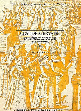 Claude Gervaise Notenblätter Troisième livre de danseries (1557)
