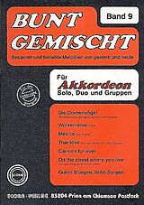  Notenblätter Bunt gemischt Band 9 für Akkordeon