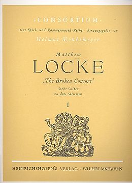 Matthew Locke Notenblätter The broken Consort Band 1