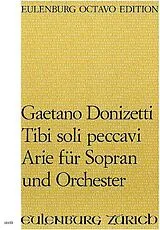 Gaetano Donizetti Notenblätter Tibi soli peccavi