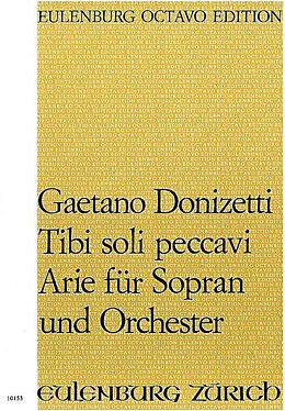 Gaetano Donizetti Notenblätter Tibi soli peccavi