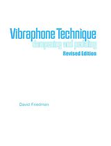 David Friedman Notenblätter Vibraphone Technique