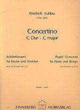 Friedrich Daniel Rudolph Kuhlau Notenblätter Concertino C-Dur op.55,3 für