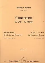 Friedrich Daniel Rudolph Kuhlau Notenblätter Concertino C-Dur op.55,3 für