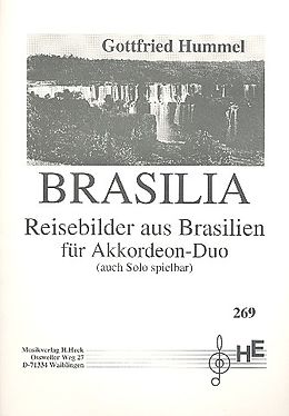 Gottfried Hummel Notenblätter Brasilia Reisebilder aus Brasilien