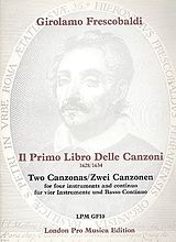 Girolamo Alessandro Frescobaldi Notenblätter 2 Canzonas for 4 instruments and