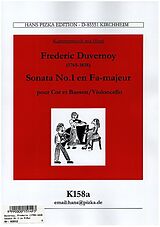 Jean Baptiste Duvernoy Notenblätter Sonate F-Dur Nr.1