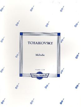 Peter Iljitsch Tschaikowsky Notenblätter Melodie op.42,3 for viola and piano