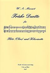 Wolfgang Amadeus Mozart Notenblätter Frühe Duette für Flöte (Oboe, Violine)