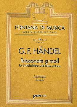 Georg Friedrich Händel Notenblätter Triosonate g-Moll