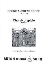 Georg Andreas Sorge Notenblätter Choralvorspiele