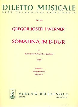 Gregor Joseph Werner Notenblätter SONATINA B-DUR FUER 2 VIOLINEN