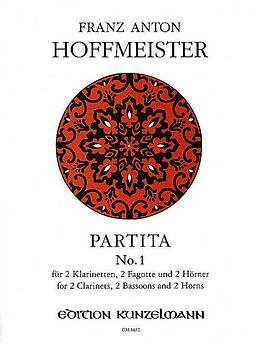 Franz Anton Hoffmeister Notenblätter Partita Nr.1