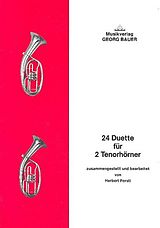  Notenblätter 24 Duette für 2 Tenorhoerner