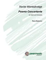 Xavier Montsalvatge Notenblätter Poema Concertante for violin and orchestra