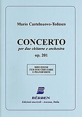 Mario Castelnuovo-Tedesco Notenblätter Concerto op.201 für 2 Gitarren und Orchester