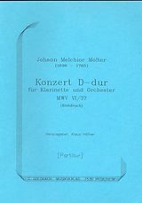 Johann Melchior Molter Notenblätter Konzert D-Dur MWV6/37