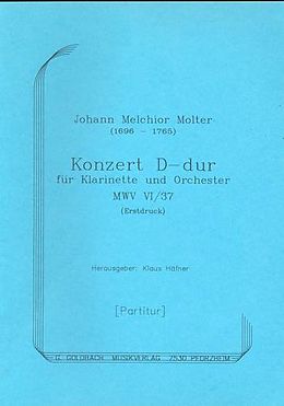 Johann Melchior Molter Notenblätter Konzert D-Dur MWV6/37