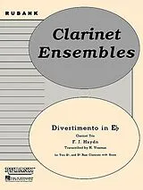 Franz Joseph Haydn Notenblätter Divertimento in Eb for 3 clarinets
