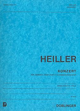 Anton Heiller Notenblätter Konzert für Cembalo, Orgelpositiv