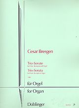 Cesar Bresgen Notenblätter Triosonate für Flöte, Trompete und Orgel