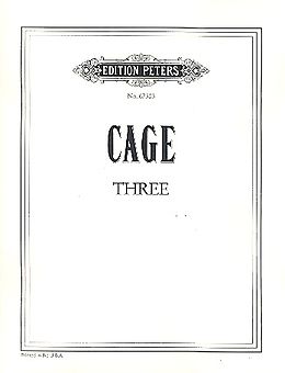 John Cage Notenblätter Three