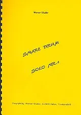 Werner Stadler Notenblätter Snare Drum Solo Nr.1