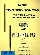 Giuseppe Tartini Notenblätter 2 Trio Sonatas for flute, violin and viola