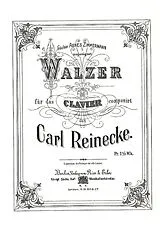 Carl Reinecke Notenblätter Walzer