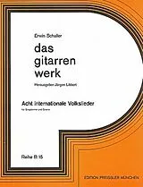  Notenblätter 8 INTERNATIONALE VOLKSLIEDER FUER