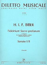 Heinrich Ignaz Franz von Biber Notenblätter 12 Sonaten Band 1 (Nr.1-2)